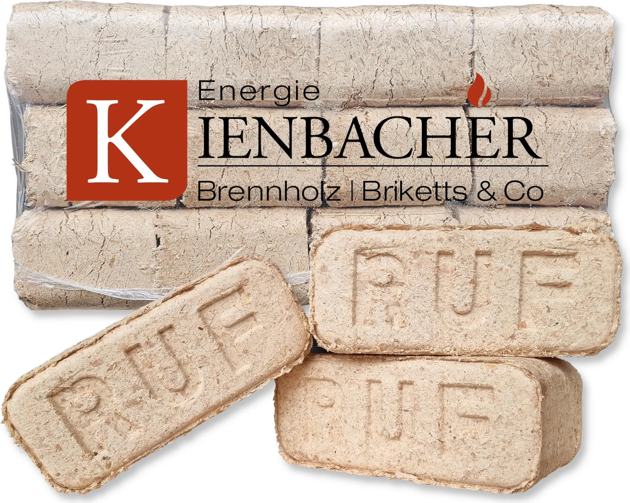 600 kg RUF Briketts Hartholzbriketts aus Buche und/oder Eiche - 60 x 10 kg Holzbrikett auf Palette - Energie Kienbacher – Bild 4