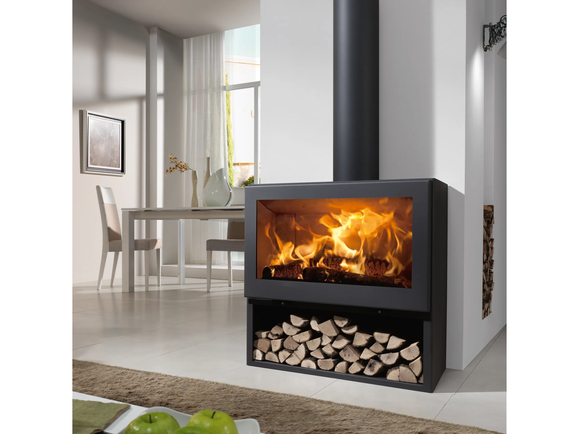 Panadero Fenix EcoDesign Kaminofen Stahl Schwarz 7 kW – Bild 2
