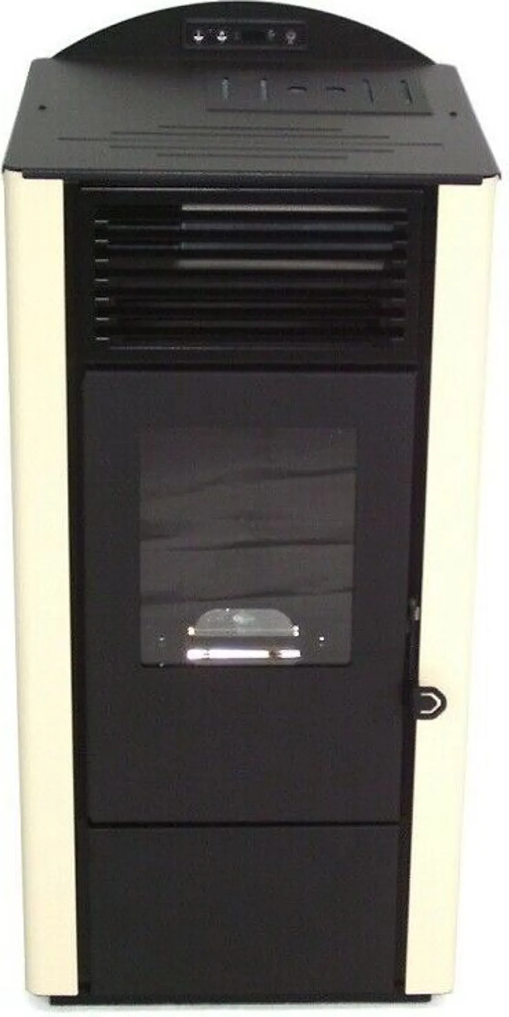 Pelletofen 9,5kW Pelletkamin Pelletheizung Kaminofen A+ Holzofen elfenbein 56301 – Bild 4