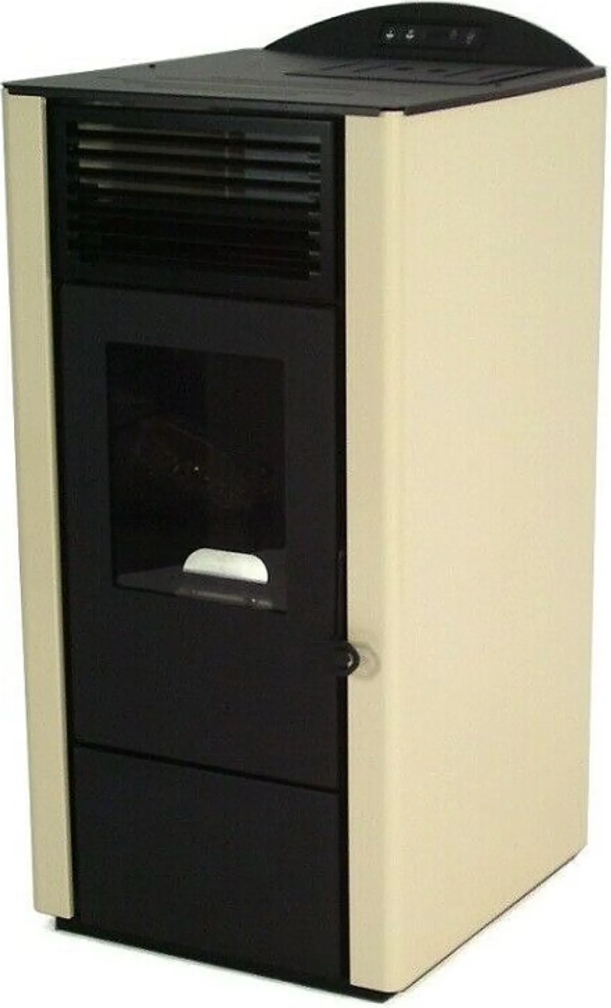 Pelletofen 9,5kW Pelletkamin Pelletheizung Kaminofen A+ Holzofen elfenbein 56301 – Bild 5