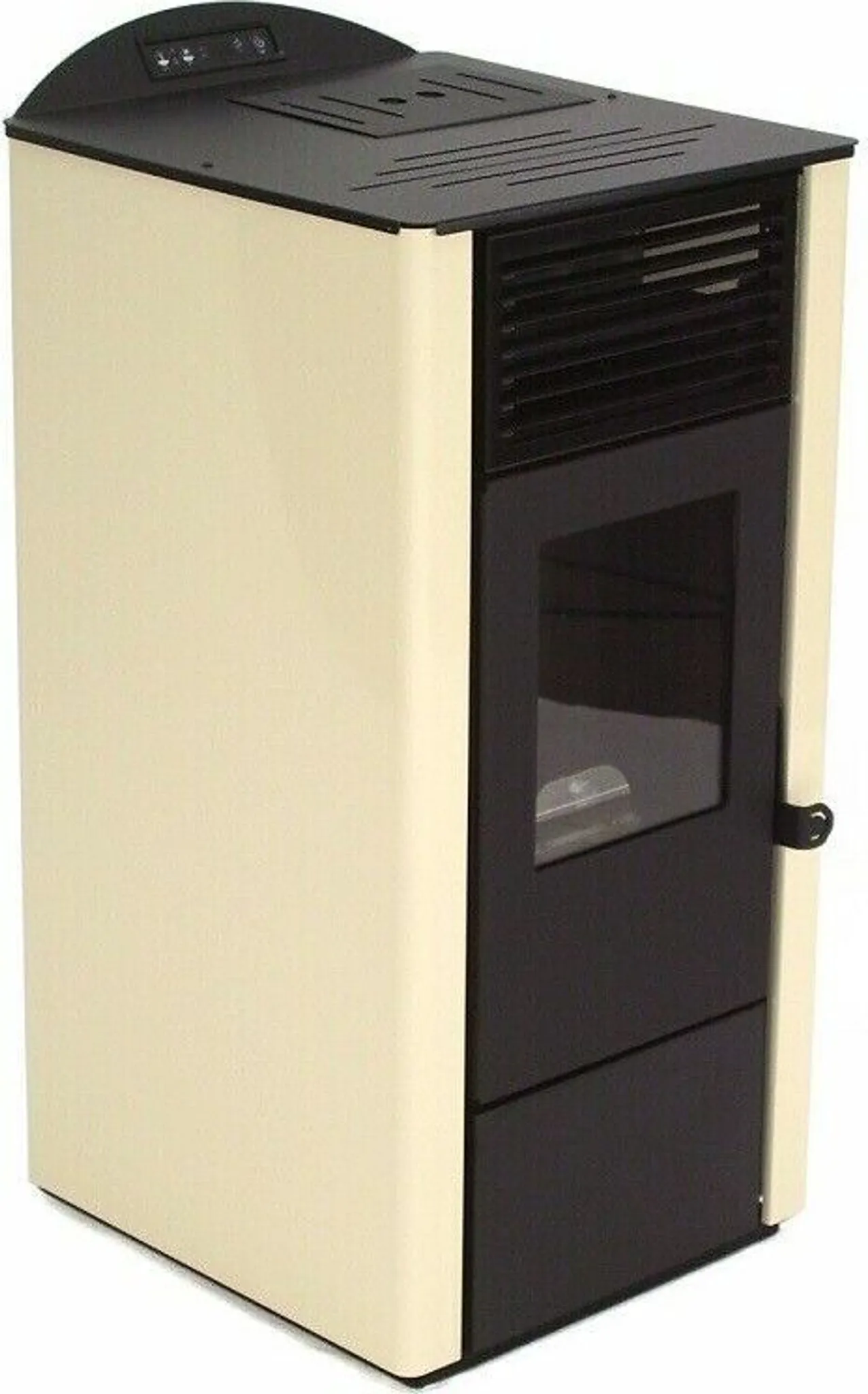 Pelletofen 9,5kW Pelletkamin Pelletheizung Kaminofen A+ Holzofen elfenbein 56301 – Bild 10