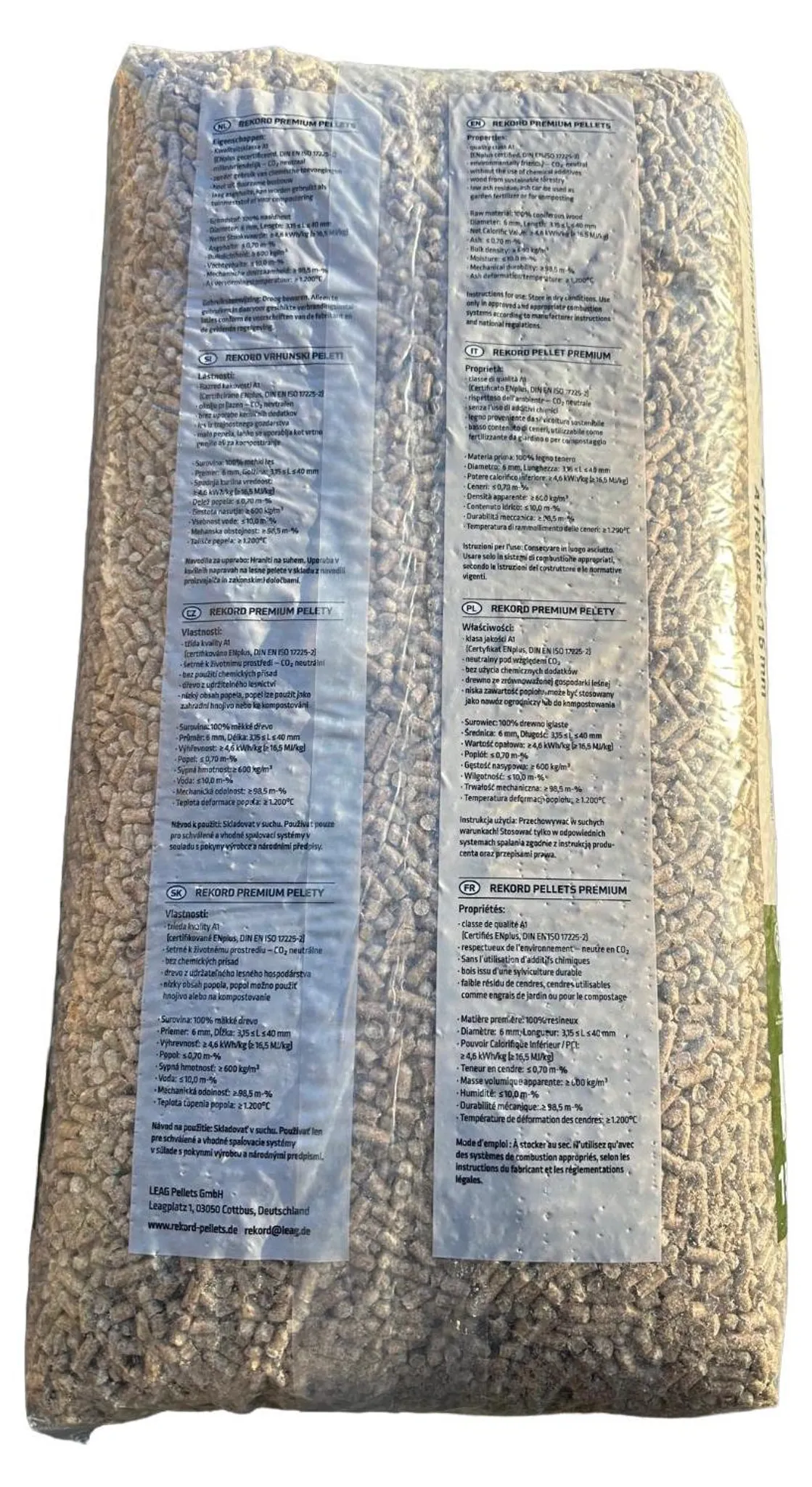 REKORD Premium Holzpellets A1 ENplus - Palette 990 kg, mit telefonischer Ankündigung – Bild 3