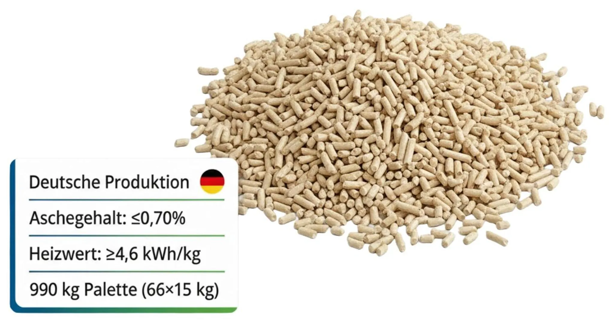 REKORD Premium Holzpellets A1 ENplus - Palette 990 kg, mit telefonischer Ankündigung – Bild 4