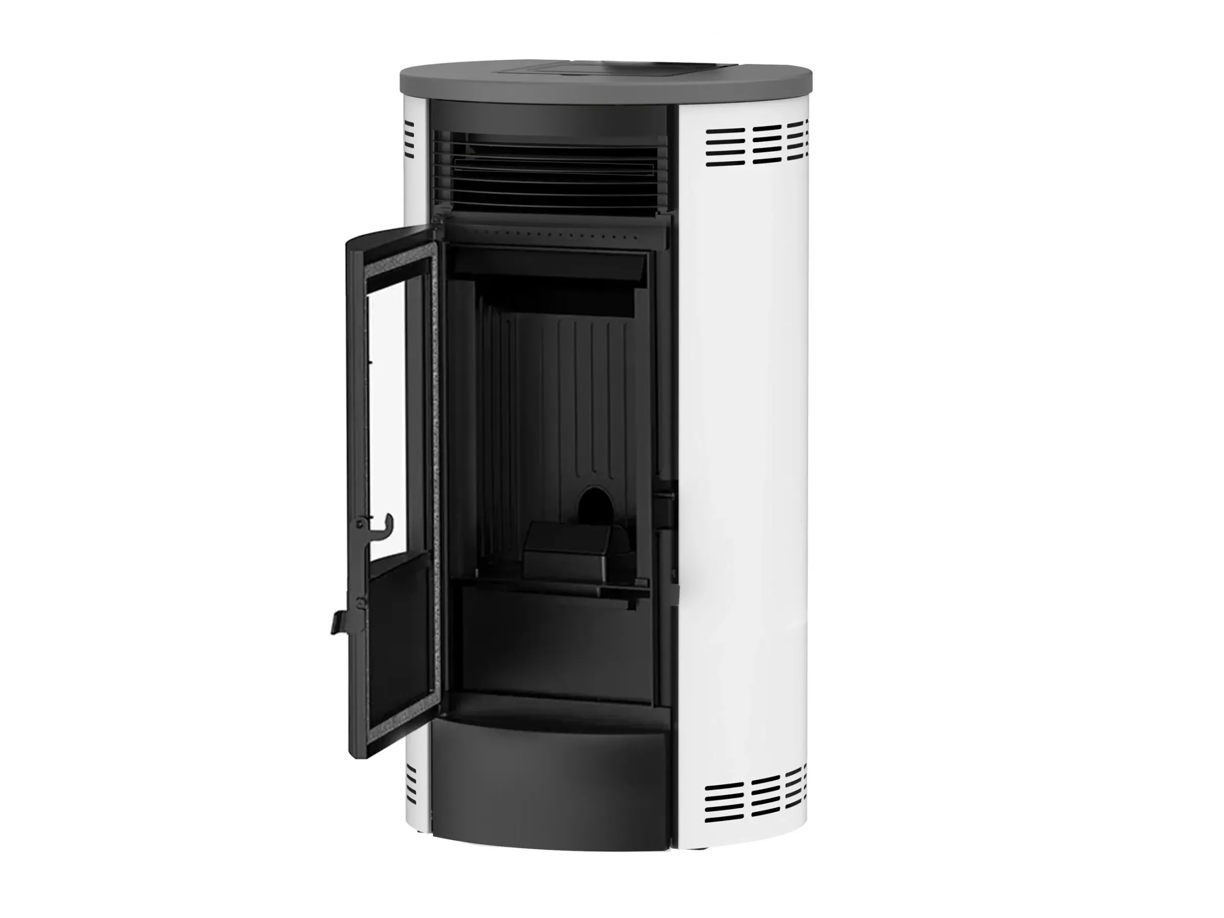 Sannover Luft-Pelletofen Flavia 9,5 kW Weiß – Bild 2