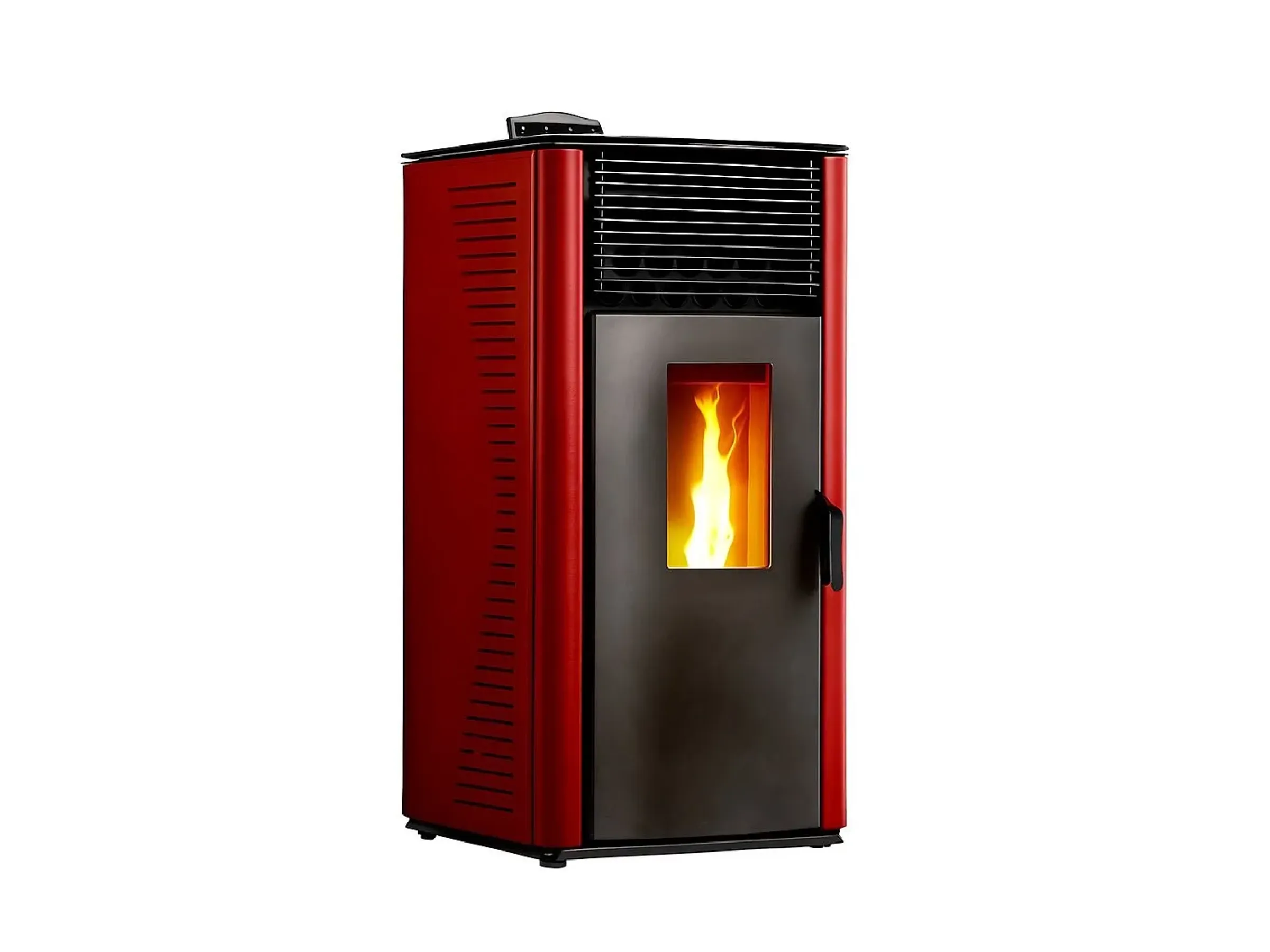 Sannover Pelletofen Anita 12 kW Bordeaux – Bild 2